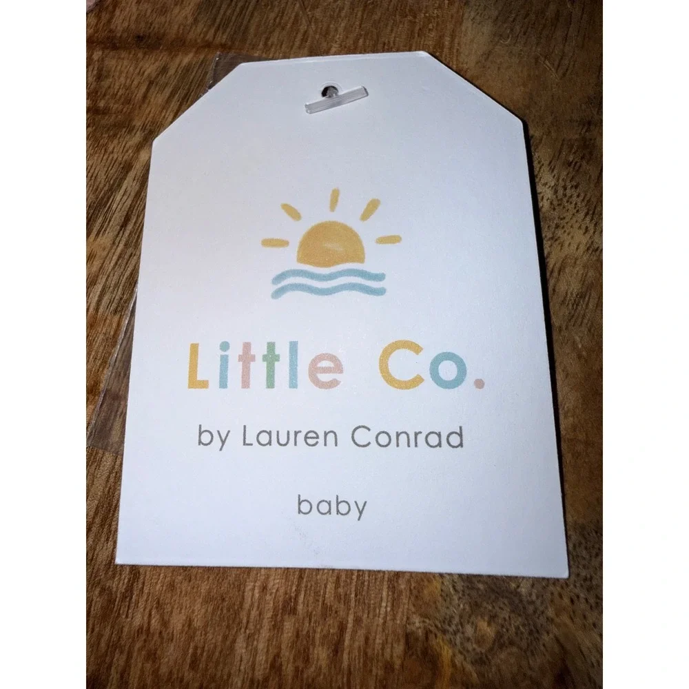 Little Co. by Lauren Conrad Baby Peach Organic Cotton Sweater Knit Set 12M NWT